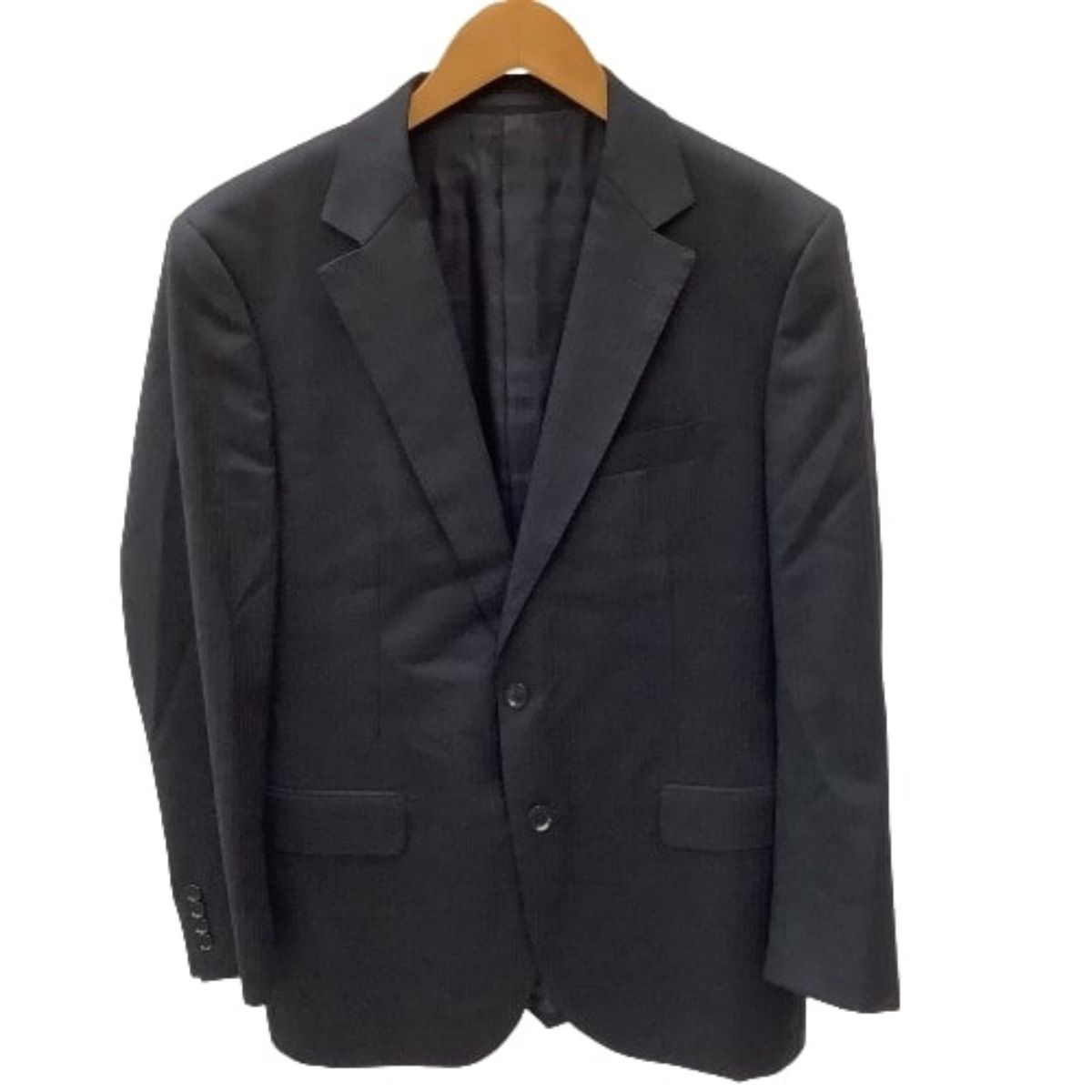 最安値に挑戦！ ♪♪BURBERRY LONDON バーバリーロンドン メンズ セットアップ スーツ ストライプ ブラック