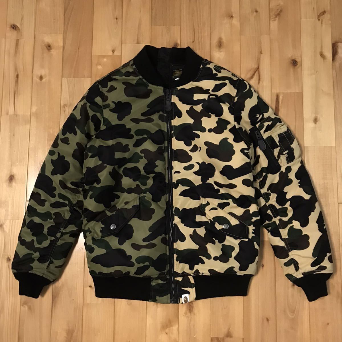 希少 ape 1st CAMO shark MA-1 ブルゾン umbandung.ac.id