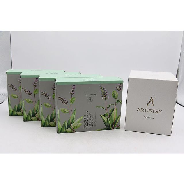 アムウェイ スキンNT ミニボトルセット（さっぱり）4点＋フェイシャルティッシュ Amway