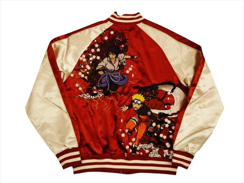 完売品 ナルト スカジャン リバーシブル XL 300着限定 サスケ 風神雷神