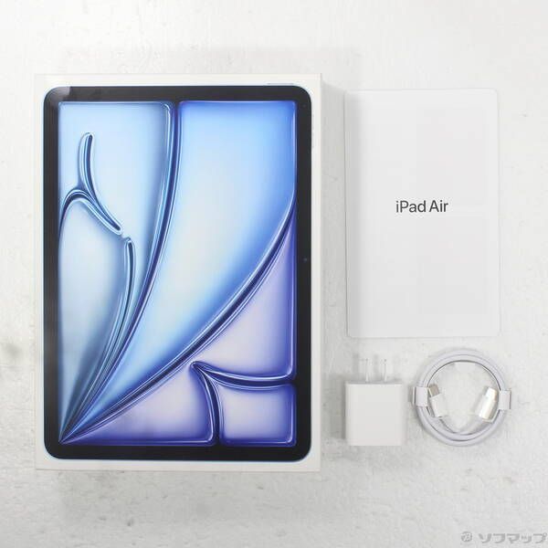 中古品〕iPad Air 11インチ 第6世代 128GB ブルー MUWD3J／A Wi-Fi【