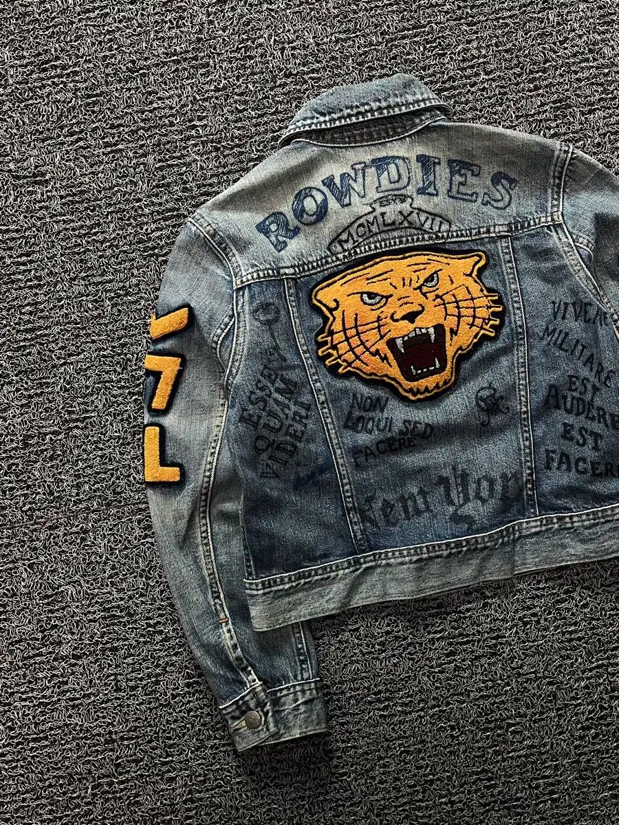 ポロ Ralph Lauren ラルフローレン レターマン タイガー デニム トラッカー ジャケット