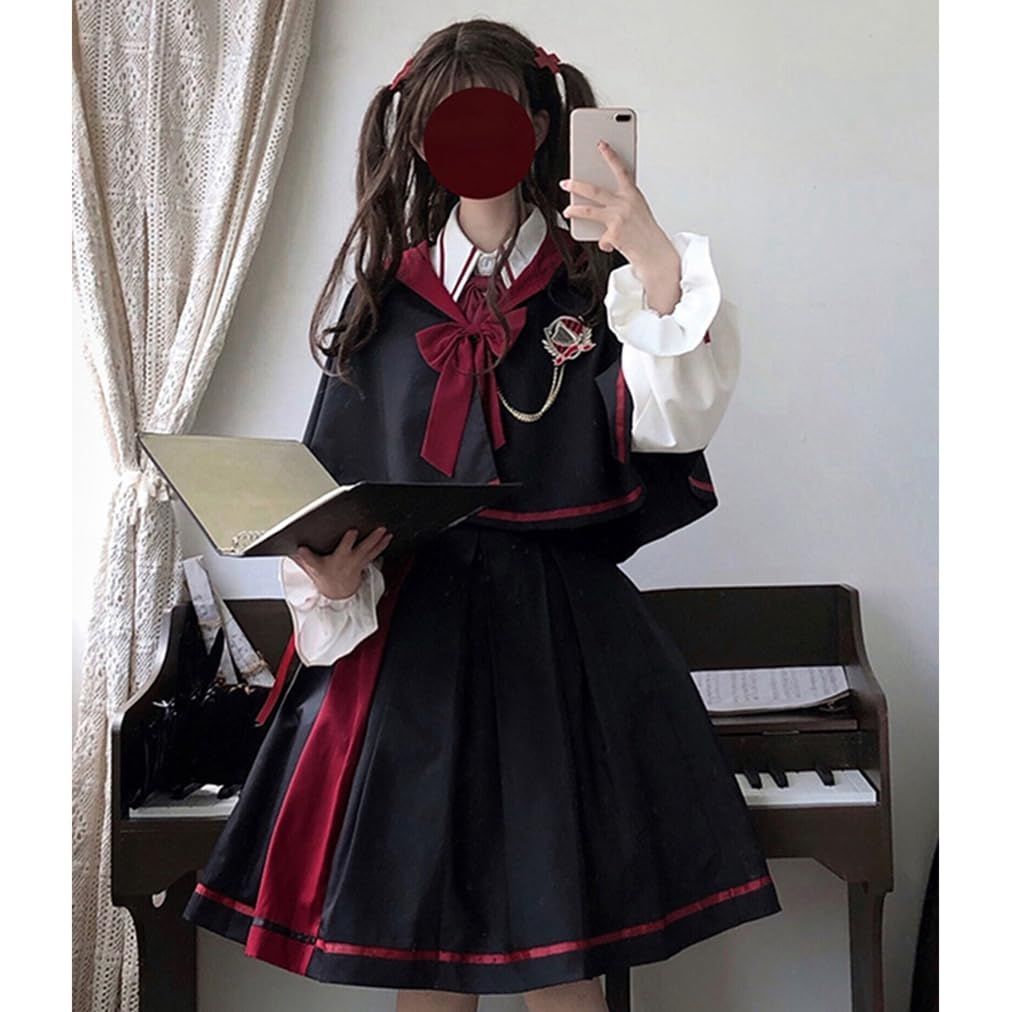 数量限定 森ガール マント 学生服 スカート 制服 lolita 魔法少女 学園風 衣装 コスプレ リボン ゴスロリ お嬢様 ドレス 長袖 コスチューム  中世紀 宮殿風 ロリータ jk アニメ ワンピース クリスマス イベント [トクとユウ] ハロウィン 文化 - メルカリ