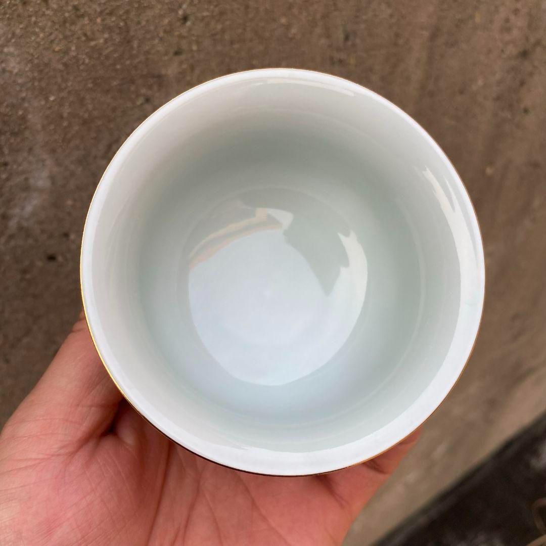 中国茶器 七承堂可懸停山居払雲図三才蓋碗 茶杯 茶碗 煎茶道具