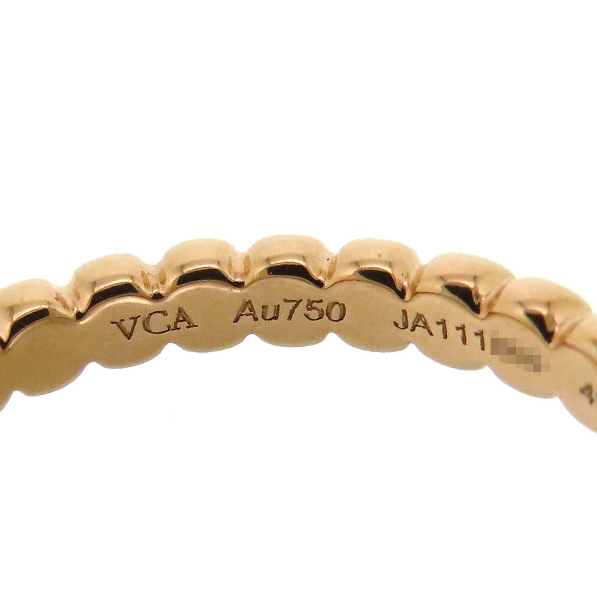 ヴァンクリーフ＆アーペル ペルレ ゴールドパール リング スモール  