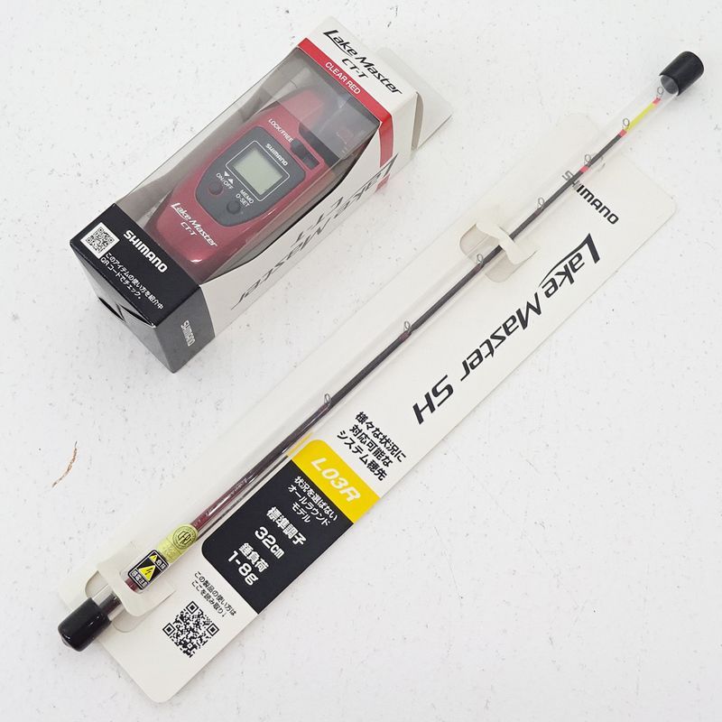 三重店 シマノ レイクマスター SH L03R レイクマスター CT-T 計2点セット 釣具|SHIMANO|穂先|ワカサギ釣り用電動リール 083-B886
