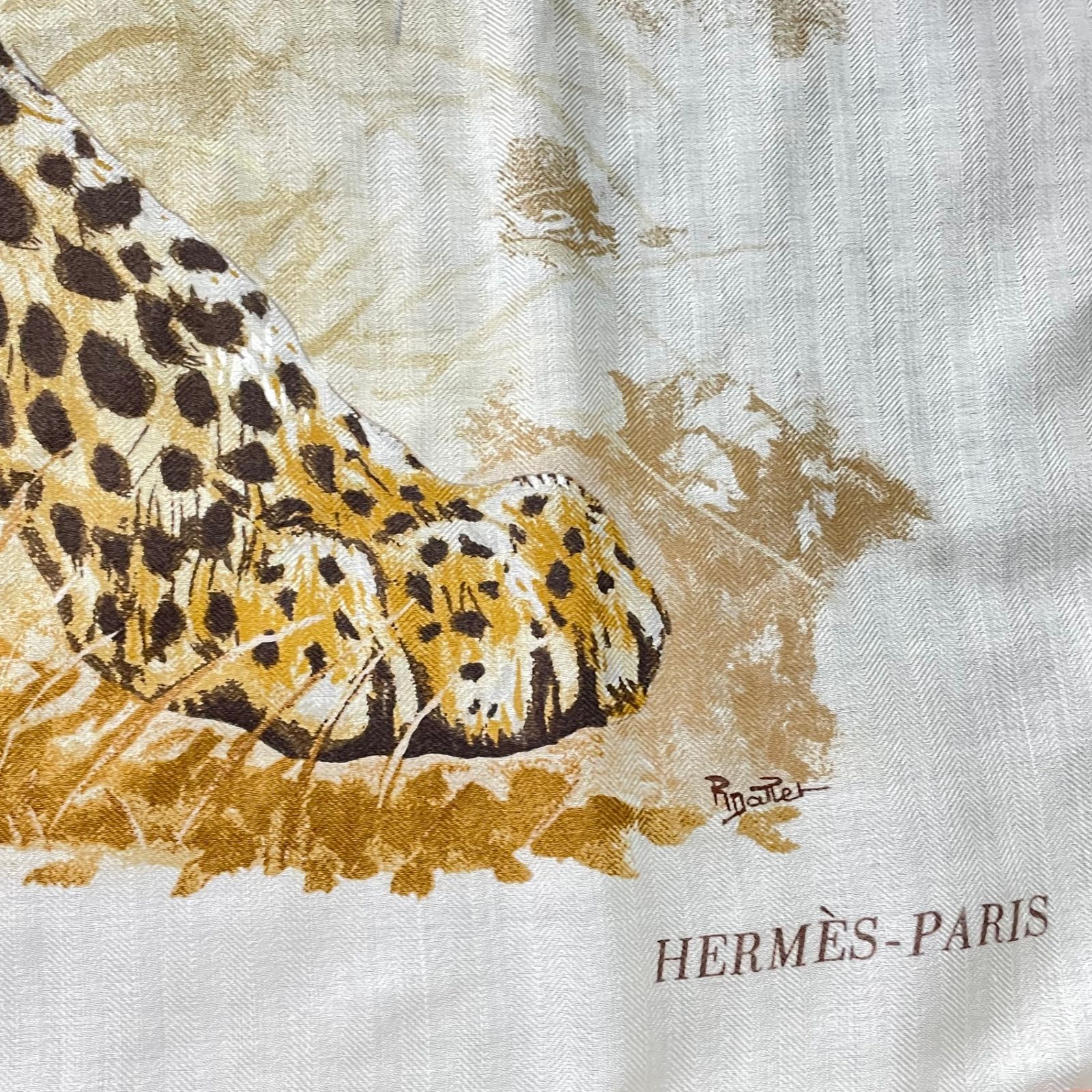 極美品 HERMES エルメス 大判 スカーフ カシミヤ カレ140