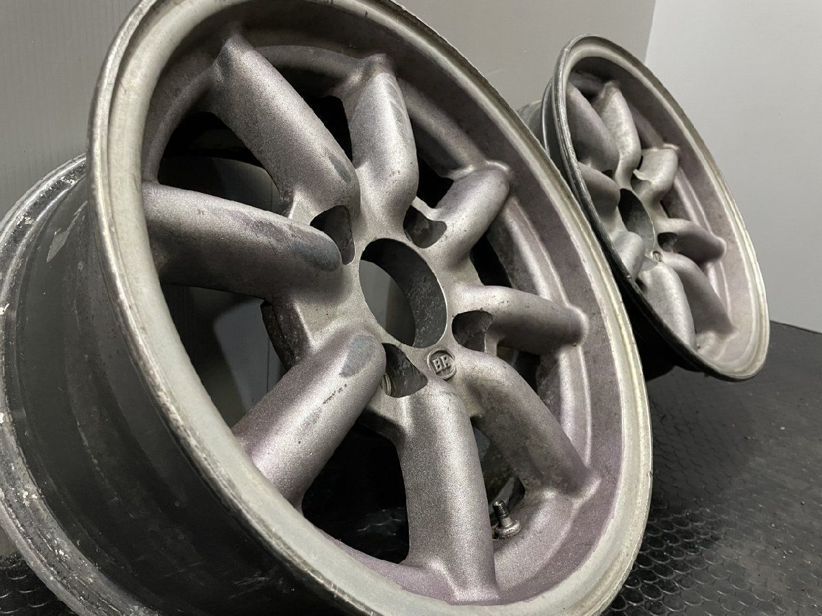 旧車ホイール BR Black Racing ブラックレーシング 社外ホイール 14インチ 4本 6J4HPCD114.3+40 希少 当時物　(VHV728) クレジットカード QRコード決済可能 旧車ホイール BR Black Racing ブラックレーシング 社外ホイール 14