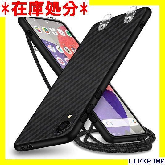 Galaxy A22 5G ケース ショルダー SC-56B SCG13 カバー 肩掛け 首掛け ストラップ付き 縄掛け 斜めがけ 紐付き 長さ調整 1.5M 取り外し 韓国 耐衝撃 透明 TPU 背面 ストライプのデザイン カバ ラック-縄掛 643