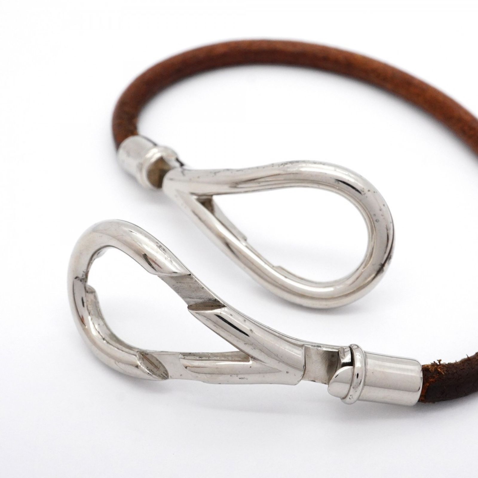 エルメス HERMES アタメ ブレスレット シルバーカラー レザー エルメス(Hermes) エルメス ブレスレット アタメ メタル レザー