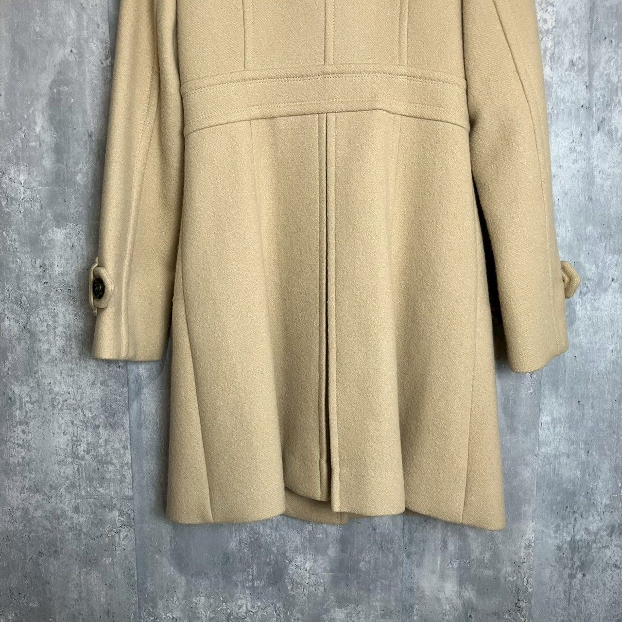 朴*様 【美品】バーバリーブルーレーベル　アンゴラ混ロングコート 裏地ノバチェッ 極美品✨バーバリーブルーレーベル ロングコート アンゴラ混 襟 裏地