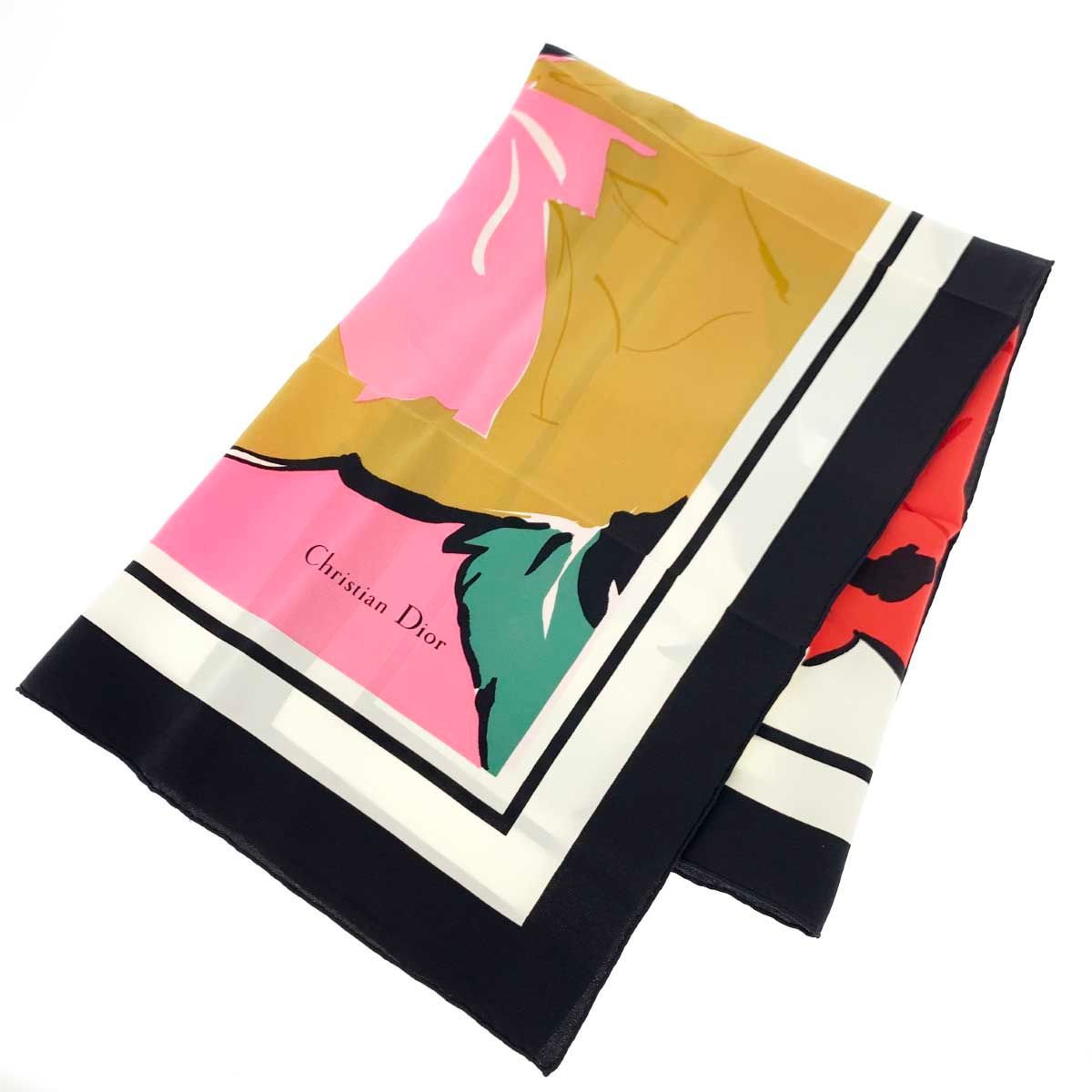 CHRISTIAN DIOR 花柄スカーフ Christian Dior クリスチャン・ディオール スカーフ