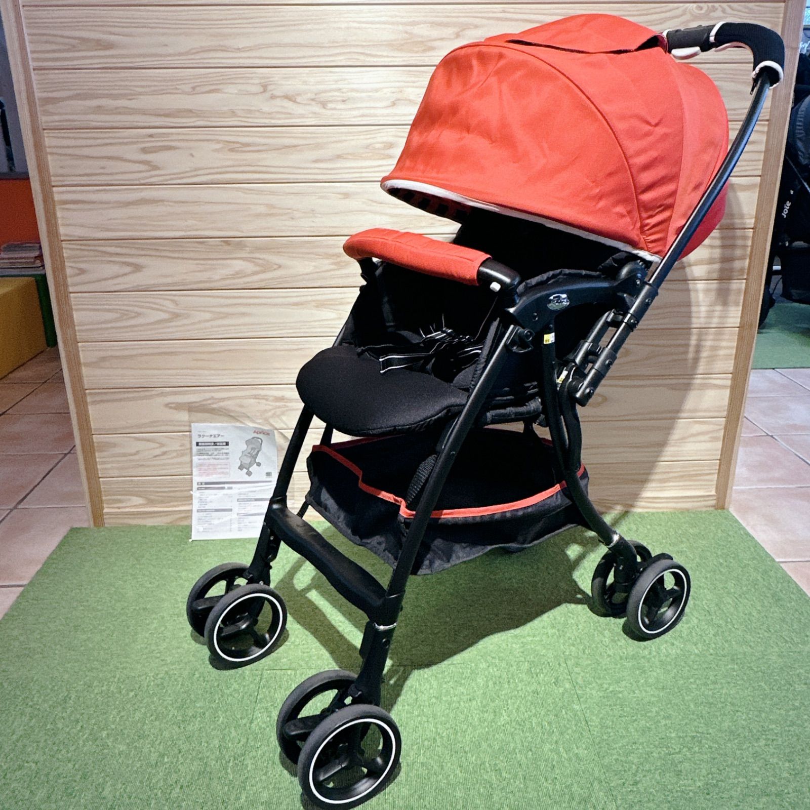 美品☆Aprica アップリカ ラクーナエアーAB 両対面 オート4キャス 説明