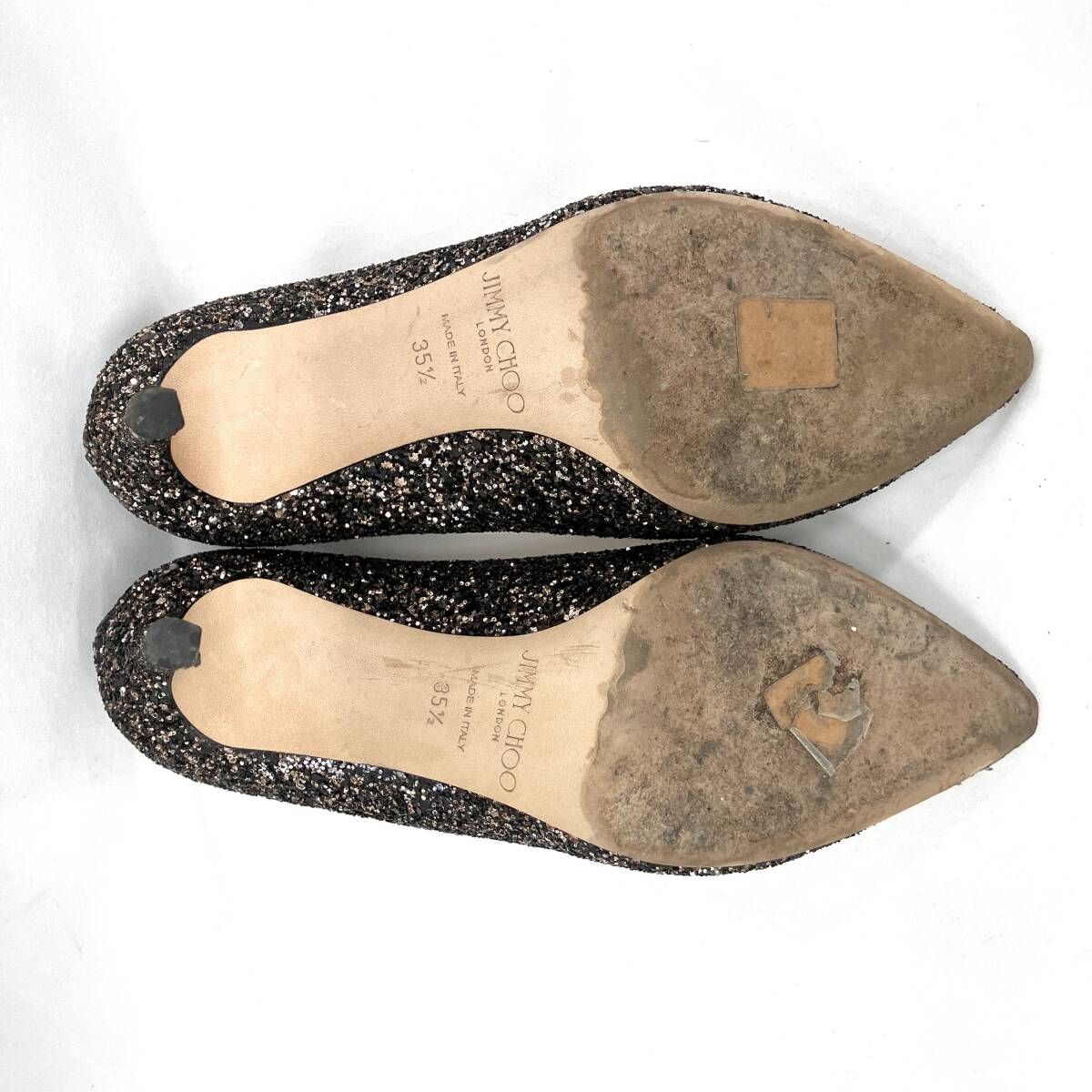 JIMMY CHOO ジミーチュウ ROMY 85 グリッターパンプス サイズ35 1/2