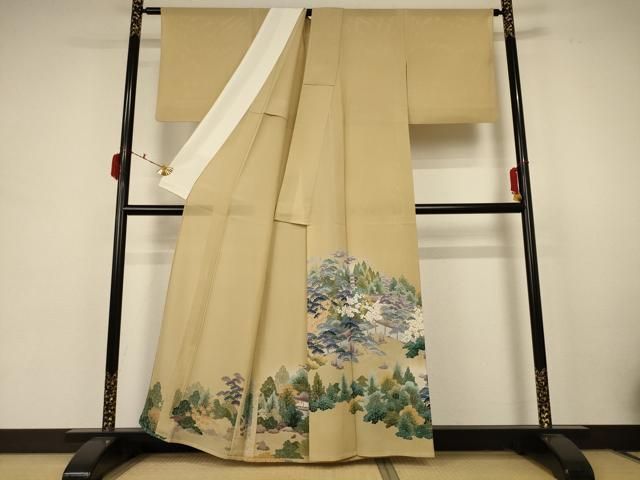 平和屋着物*夏物 色留袖 絽 風景文 正絹 AABB6765jd