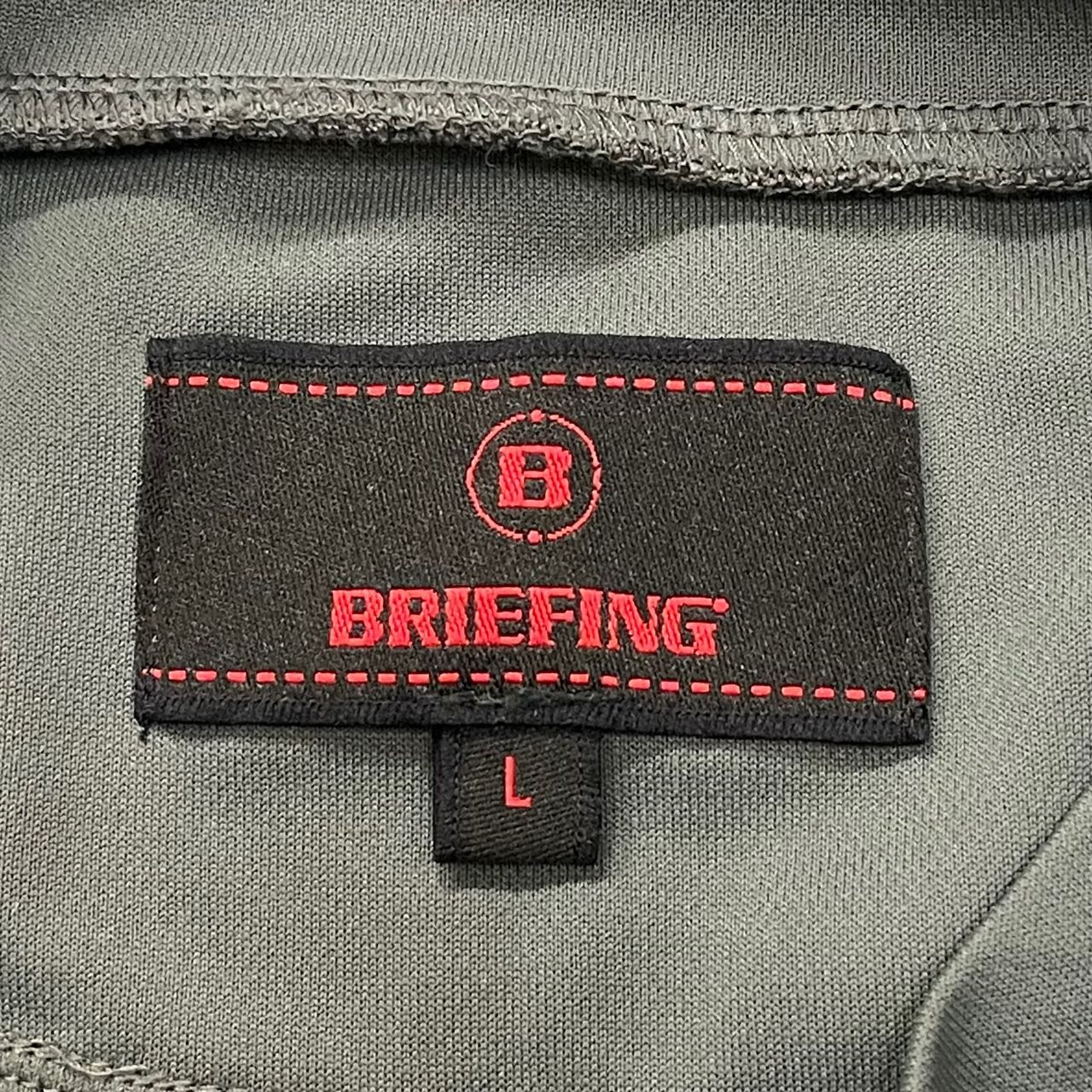 BRIEFING GOLF BRG231M17 プリント モックネック クルーネック T