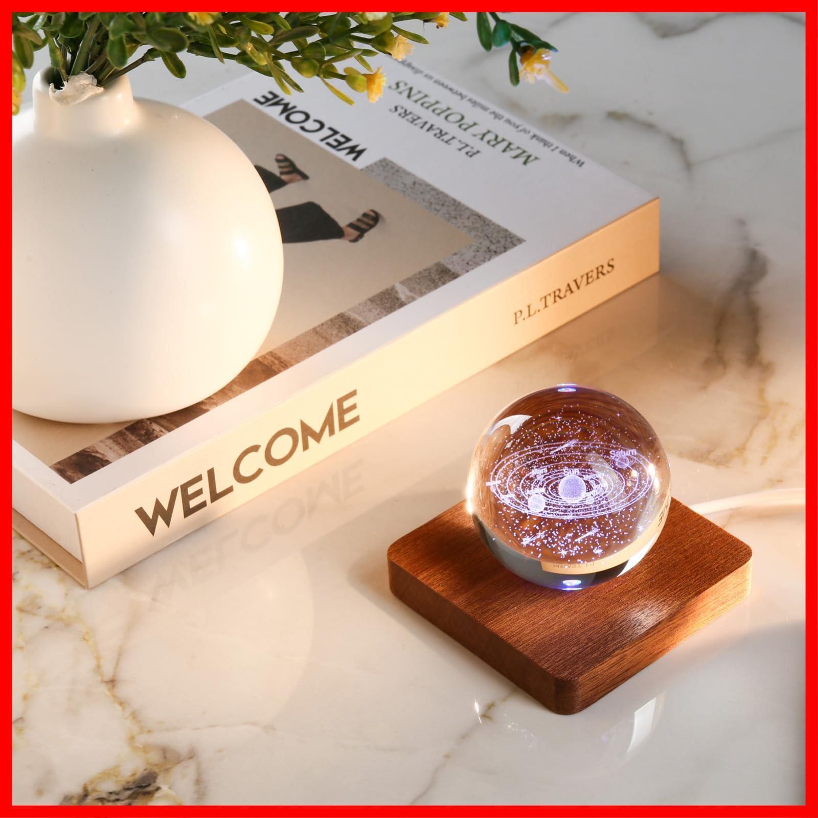 人気商品】IFOLAINA光る 台座 LED コースター 木製 土台 照明 ライト