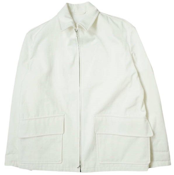 ギフト HEUGN ユーゲン 22SS 日本製 HUNT キャンバス ハンティングジャケット COAT 026 3 WHITE ジップアップブルゾン  アウター【HEUGN】