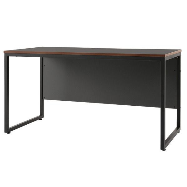 パソコンデスク 幅約140cm 脚BK ブラック スチールフレーム アジャスター付き 高機能 ワークデスク シリウスIIDGY 組立品 代引不可