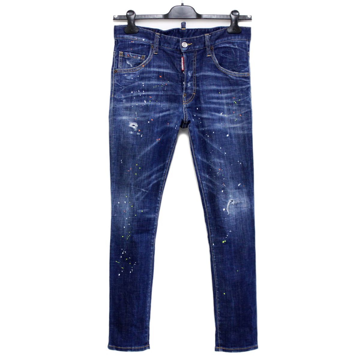 中古美品 DSQUARED2 ディースクエアード SKATER JEANS ボタンフライ ジーンズ デニム S74LB1274 S30342 size 46