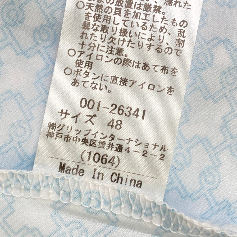 サイズ：48 HEAL CREEK ヒールクリーク  半袖ポロシャツ 総柄 ホワイト系 [240101449145] ゴルフウェア メンズ ストスト ☆10%OFF価格☆【新品】Heal Creek ヒールクリーク 半袖