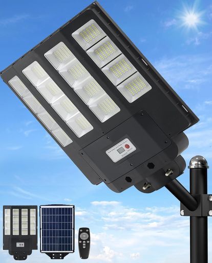 320°広角照明 大型 Marjeソーラー街灯屋外1600w50000ルーメン外灯IP67防水センサーライト屋外人感センサー光センサー防犯最適led街灯屋外照明夜間自動点灯6V|40000mAHポール|壁に取り付け