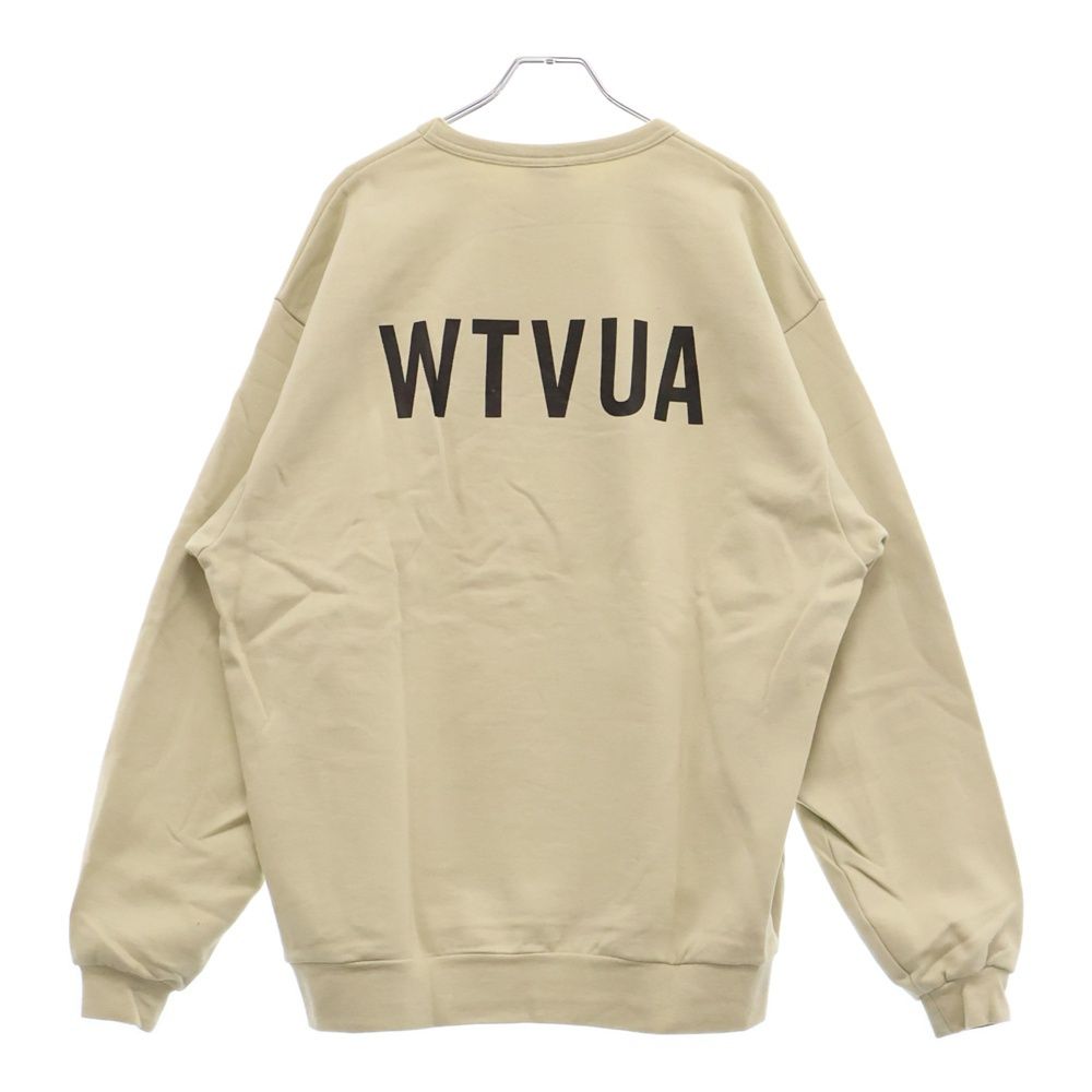 美品！　WTAPS ベージュ スウェット トレーナー WTAPS ベージュ スウェット トレーナー WTAPS ベージュ スウェット