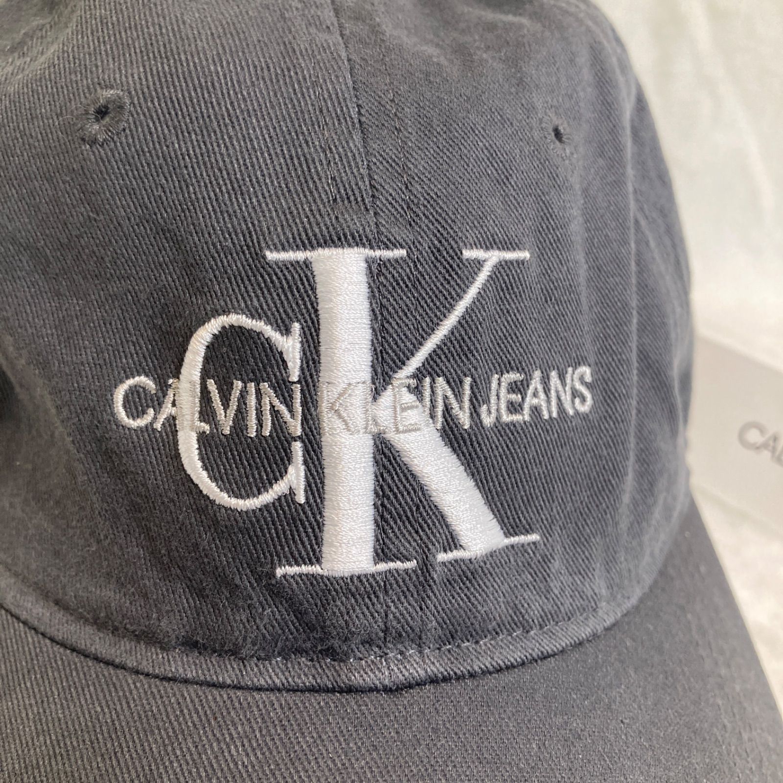 カルバンクラインジーンズ Calvin Klein Jeans キャップ グレー 刺繍