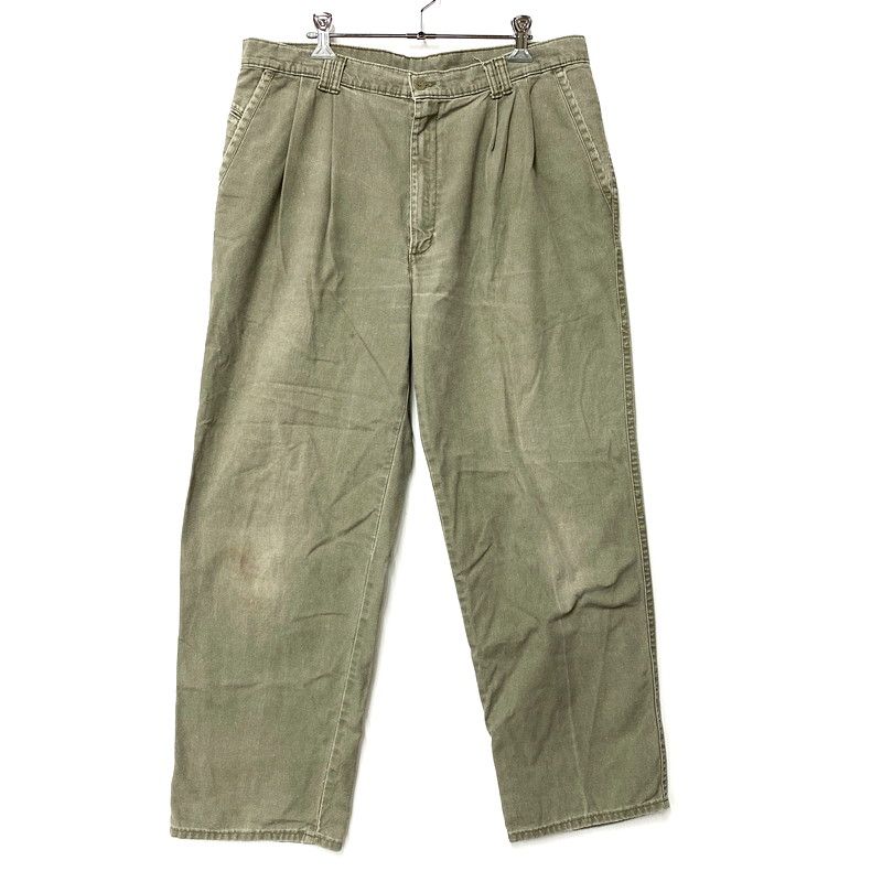 メンズ DOCKERS ドッカーズ 2-TUCK COTTON PANTS 40480-6134 2タック コットンパンツ ボトムス 157-250411-as-09-IZU