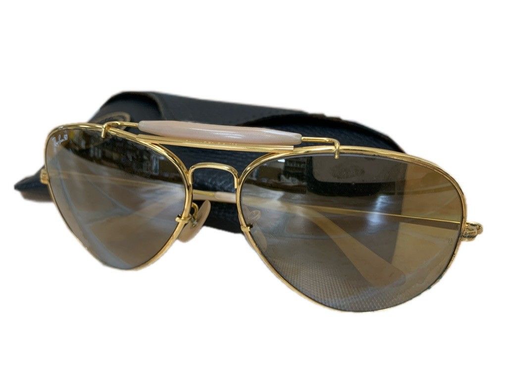 良品 Ray-Ban サングラス ゴールド GENERAL 50周年モデル 中古】RAY BAN レイバン B&L 50周年 GENERAL ジェネラル RB50 調