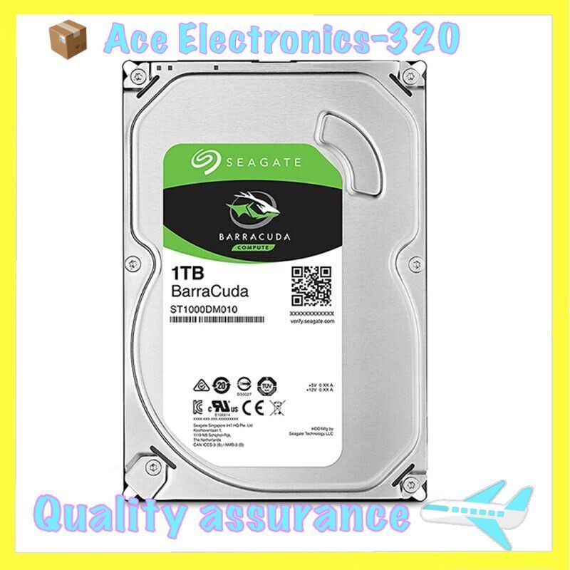 ST1000DM010 Seagate 1tb Barracuda 7200 RPM 3.5 SATA 6gb|s Hard Drive 64mb
