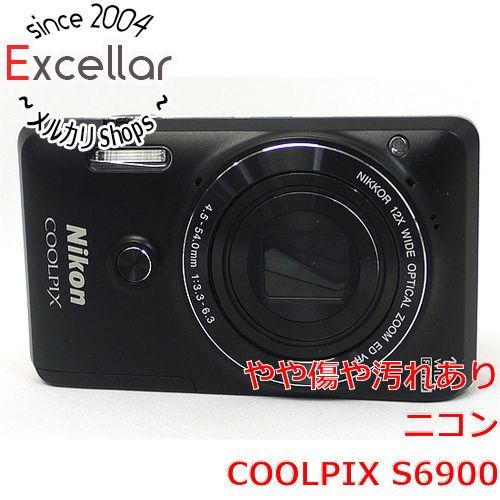 bn:8] Nikon製 デジカメ COOLPIX S6900 ブラック/1602万画素 液晶画面いたみ 本体のみ - メルカリ