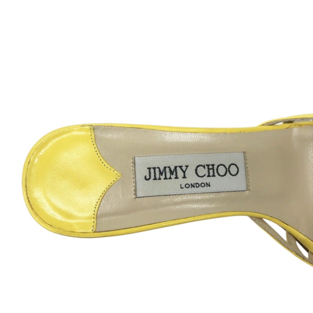 JIMMY CHOO ジミーチュウ ミュール サンダル イエロー系 35 1/2