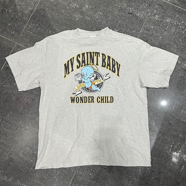 SAINT MICHAEL 25aw SS TEE/SAINT BABY SIZE-L SM-HR1-0000-027