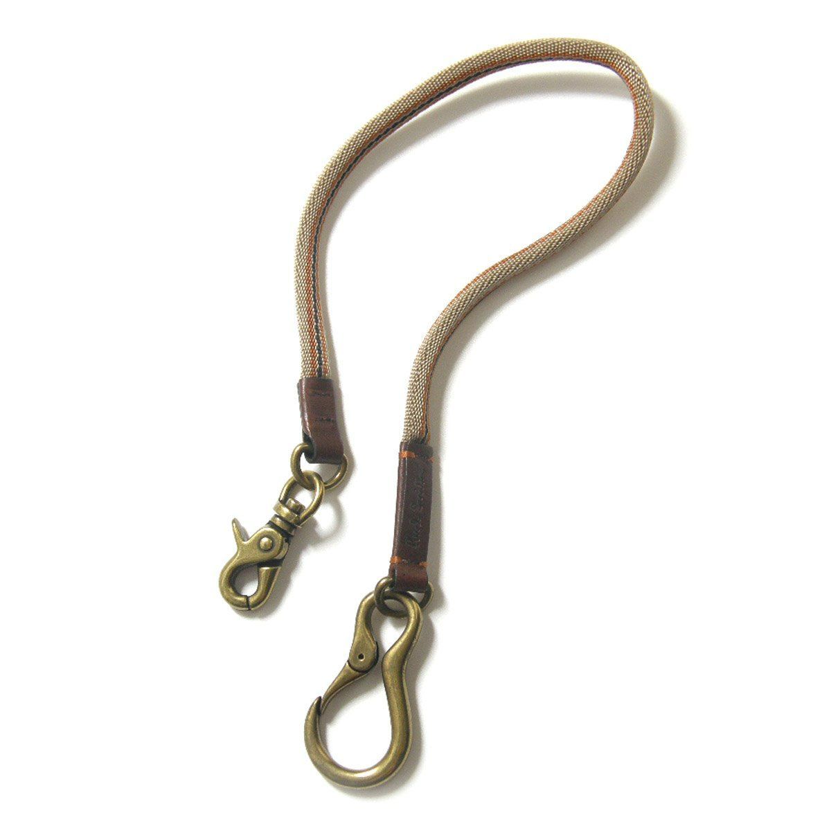 【新品】 Paul Smith / ポールスミス　クライミング ウォレットコード クライミングコード 牛革 レザー キーコード キーホルダー ウォレットチェーン 財布 コインケース 鍵 カギ 茶 ブラウン