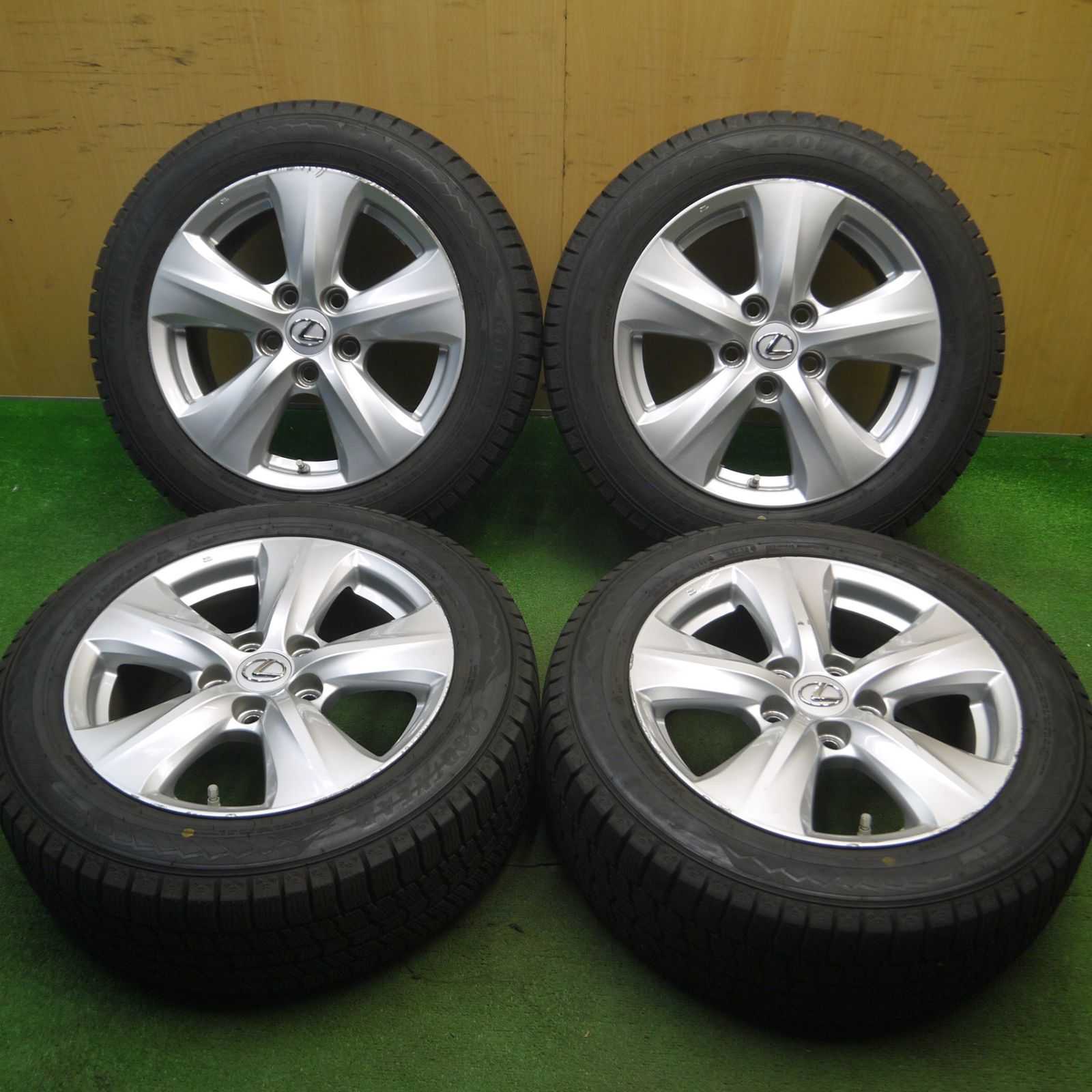 日産リーフ純正ホイールタイヤ付き 日産リーフ 純正 17インチ アルミホイール 4本セット（タイヤ付き）