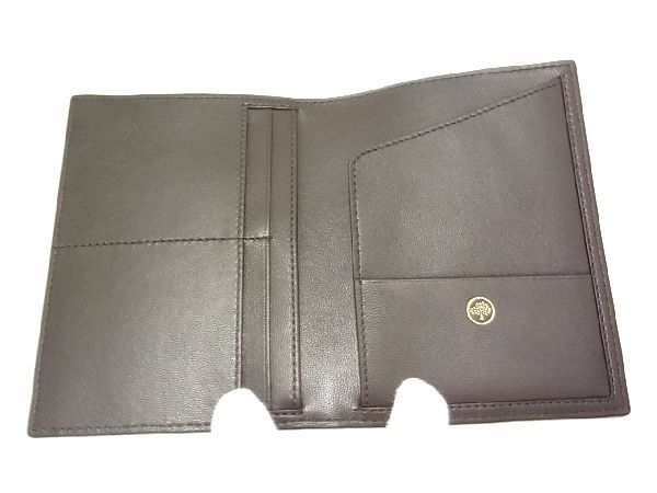 □新品□未使用□ MULBERRY マルベリー レザー パスポートケース