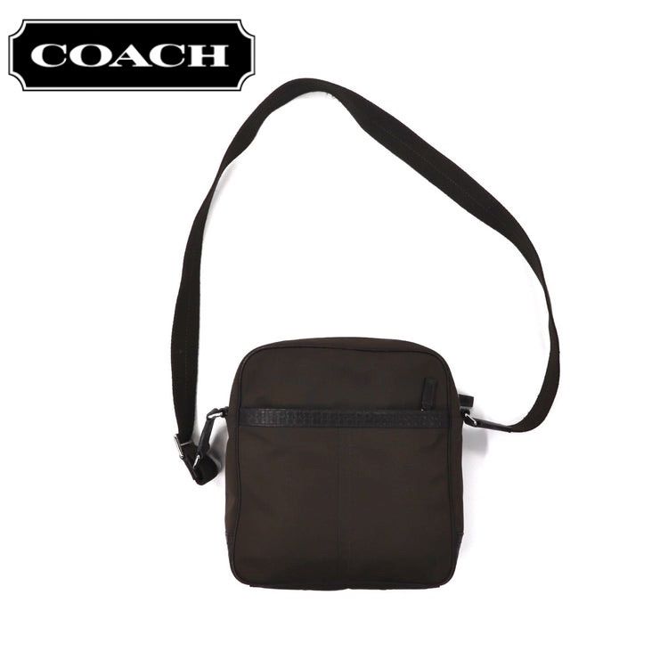 COACH ショルダーバッグ カーキ ナイロン レザー ミニシグネチャー F70593