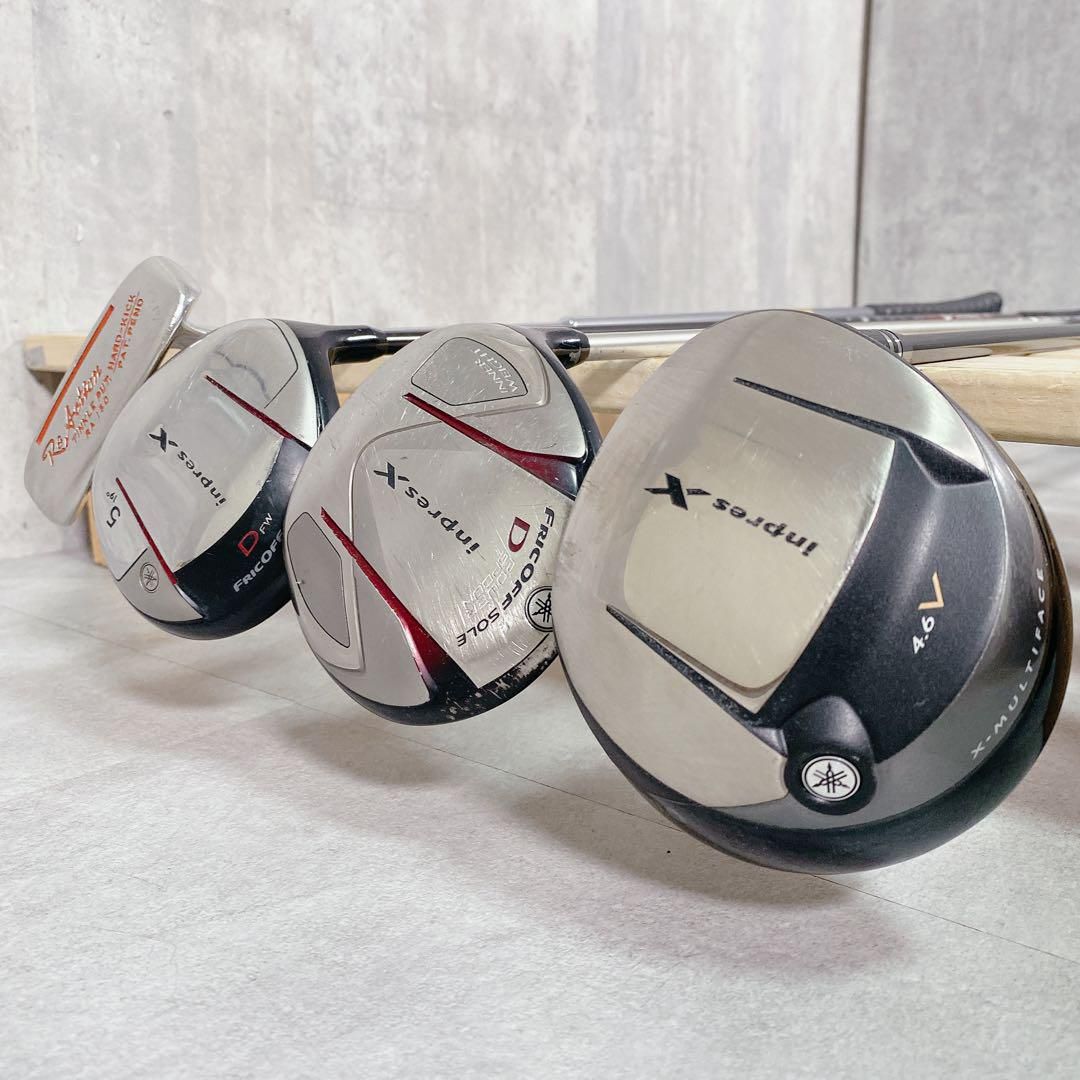 X736 ヤマハ オークレイ メンズ ゴルフ クラブ セット 13点
