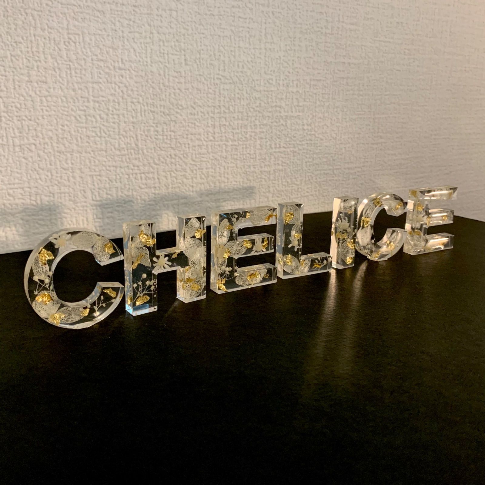 アルファベットオブジェ イニシャルオブジェ インテリア レジン