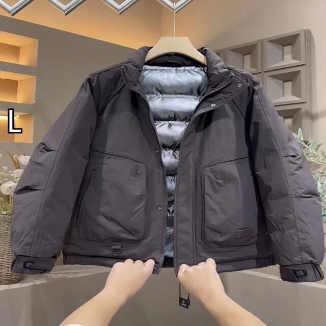 L 秋冬 コーデ メンズ 服 シンプル ファッション オシャレ 大人 かっこいい 大きいサイズ ストリート 紳士服 綿 コート タイプ 生物学 暖かい ジャケット アウター