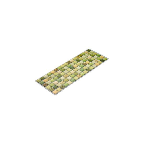 まとめ モザイクタイルシール|リメイクシート クリアグリーン シールタイプ 水に強い DIY 模様替え ×160個セット