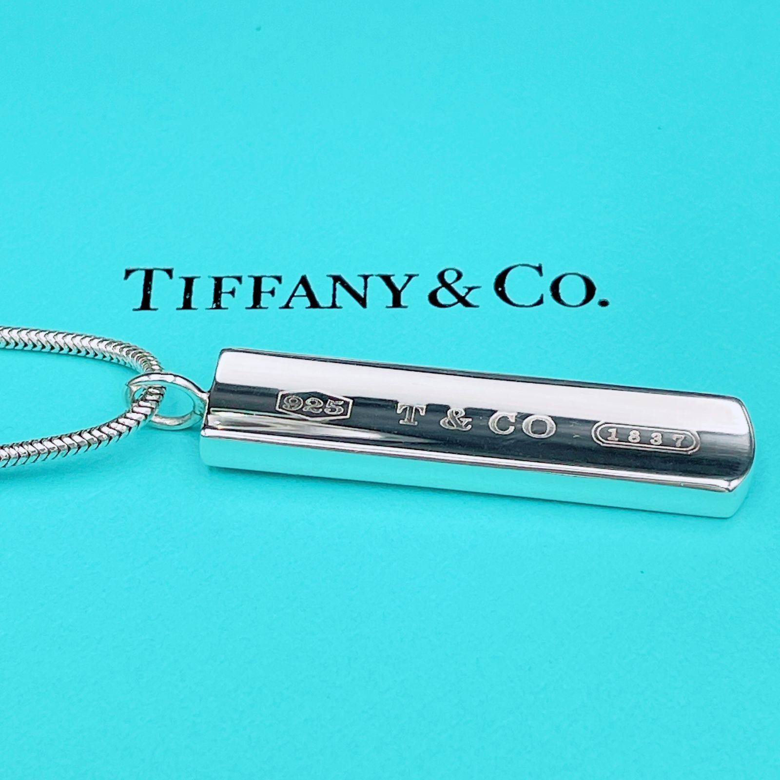 オールドティファニー　925 チタン　1837 プレート　ネックレストップ オールドティファニー 925 チタン 1837 プレート ネックレストップ