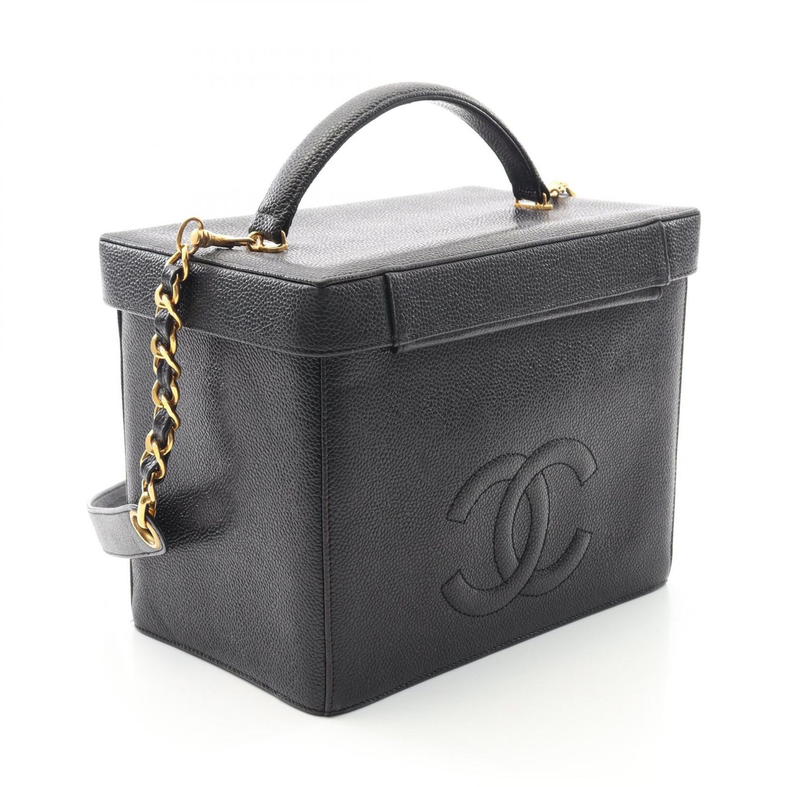 シャネル　エナメル　ココマーク　バニティ　チェーン　ショルダーバッグ CHANEL シャネル ココマーク チェーンショルダーバッグ
