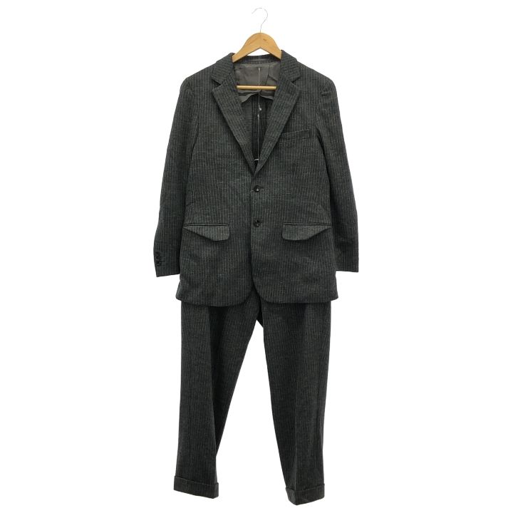 EDIFICE エディフィス 17010320201130 | 17030320200730 WOOL JERSEY ストライプスーツ メンズ グレー 46 | 48