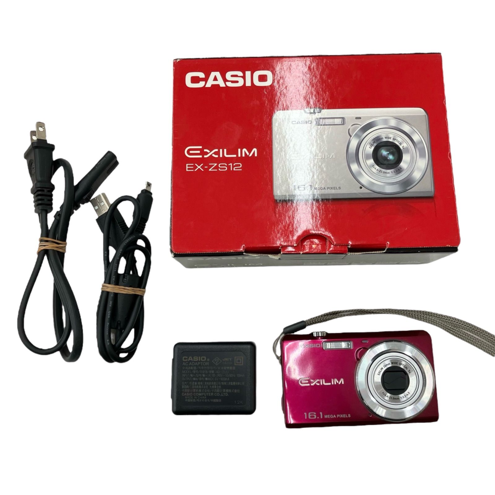 公式ストア CASIO EX-ZS12 レッド デジタルカメラ レッド デジタルカメラ