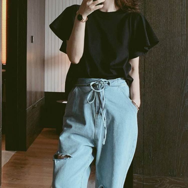 Tシャツ レディース 半袖 夏 フレア袖 カットソー カジュアル フレアスリーブ おしゃれ きれいめ 大人可愛い 綿 トップス ゆったり 楽天市場】Tシャツ レディース 半袖 夏 フレア袖 カットソー