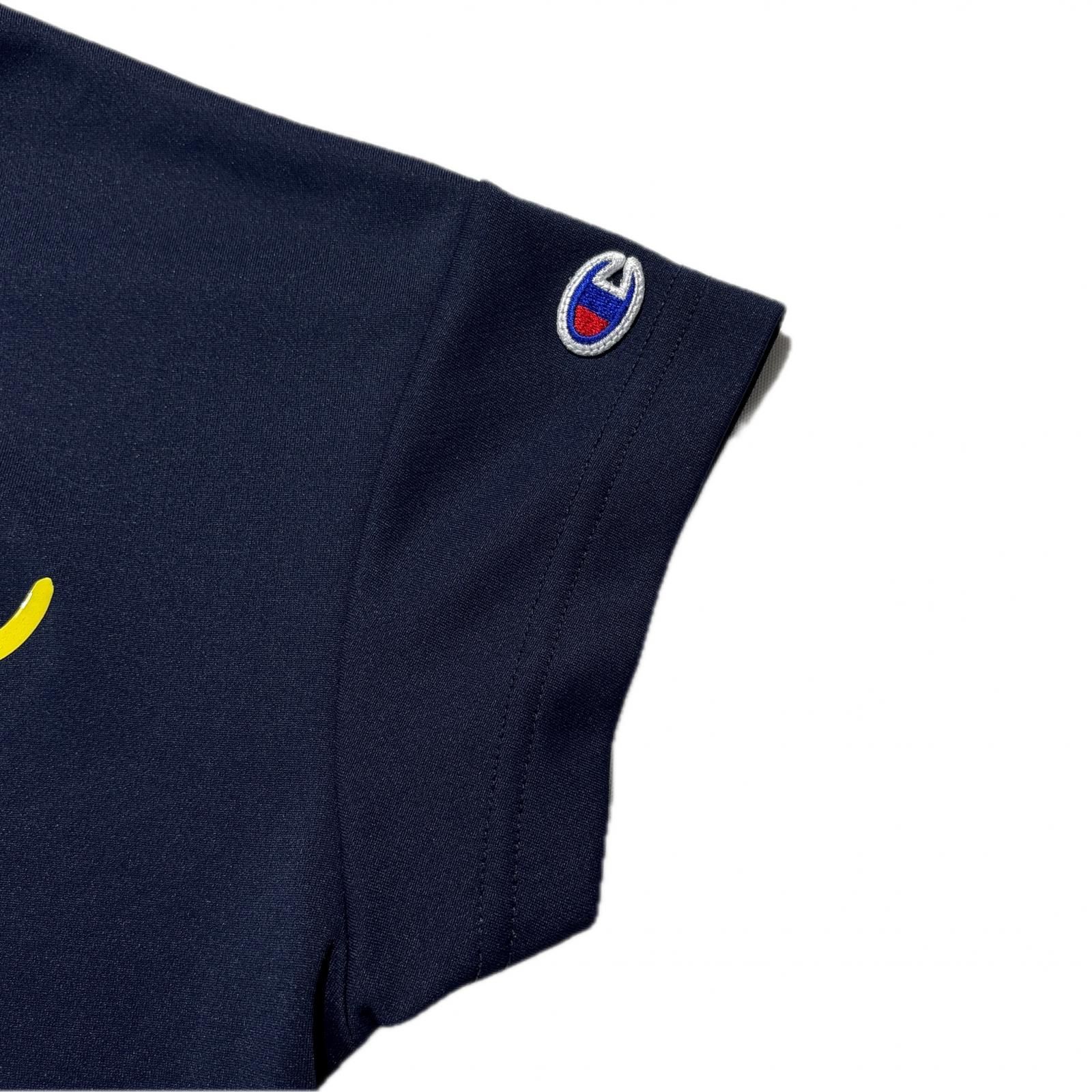 中古 レディース チャンピオンゴルフ Champion 半袖シャツ M 紺