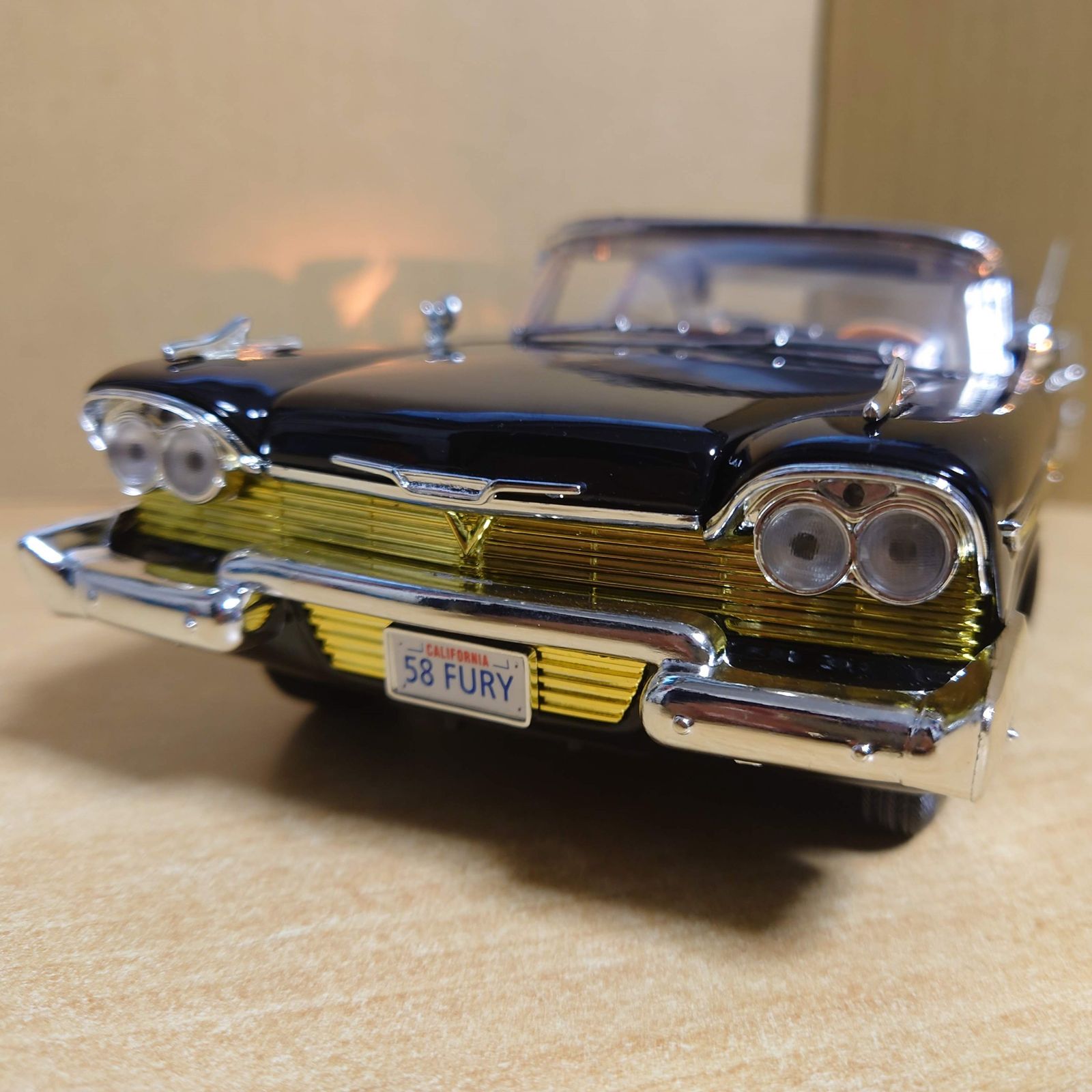 1/18 プリムスフューリー 1958 ブラック Plymouth Fury - メルカリ