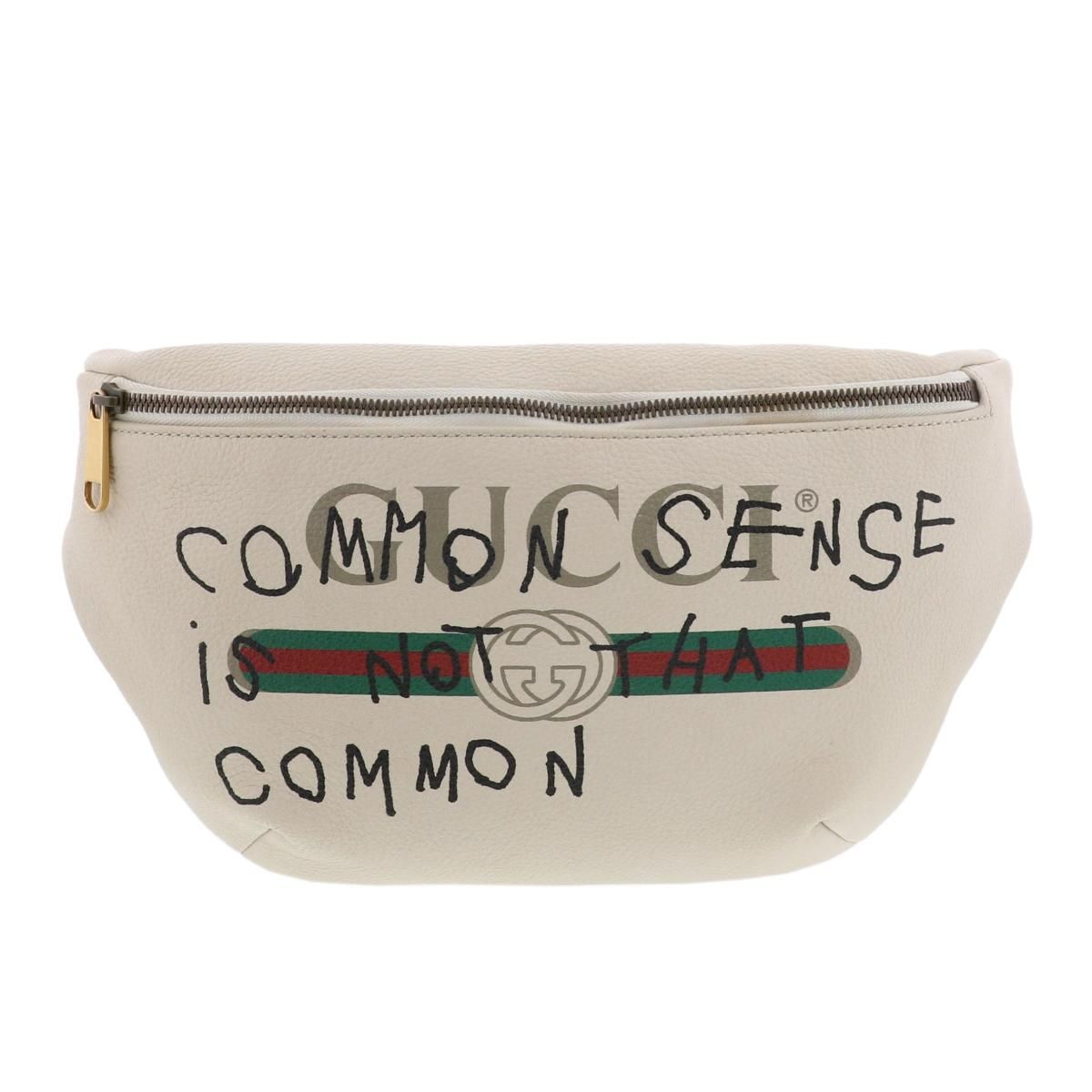グッチ レザー プリント ベルトバッグ 493869 GUCCI】グッチ『グッチプリント レザー ベルトバッグ』493869